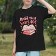 Read Your Heart Out Teacher Valentines Day Book Lover Graphic Youth Read Your Heart Out Teacher Valentines Day Book Lover Graphic Youth