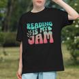 Reading Is My Jam Book Lover Bookworm Teacher Library Reader Graphic Youth