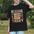 Reading Is My Therapy Book Lover Graphic Youth