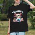 Readsolotl Pink Kawaii Axolotl Read Book Lover Reading Graphic Youth