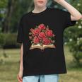 Red Roses Flowers Book Floral Graphic Youth