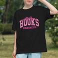 Retro Pink Coquette Bow Valentine Book Lover Varsity Graphic Youth