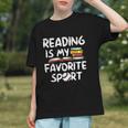 Retro Reading Is My Favorite Sport Baseball World Book Day Graphic Youth