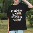 Retro Reading Is My Favorite Sport Football World Book Day Graphic Youth