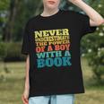 Retro Never Underestimate The Power Of a Boy With a Book Graphic Youth