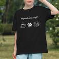 Simple Needs Coffee Paw & Books Reading Graphic Book Lovers Graphic Youth