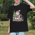 Snowman Reading Book Lovers Christmas Librarian Bookworm Graphic Youth Snowman Reading Book Lovers Christmas Librarian Bookworm Graphic Youth