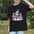 Snowman Reading Books Lovers Librarian Bookworm Christmas Graphic Youth Snowman Reading Books Lovers Librarian Bookworm Christmas Graphic Youth