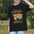 Spicy Books And Iced Coffee Book Lover Smut Reader Graphic Youth