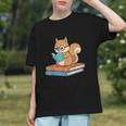 Squirrel Reading Book Glasses Bookworm Librarian Graphic Youth Squirrel Reading Book Glasses Bookworm Librarian Graphic Youth
