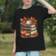Vintage Autumn Books Coffee Pumpkin Fall Reading Graphic Youth