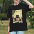 Vintage Japanese Cat Book Lovers Librarian Cat Dad Teacher Graphic Youth Vintage Japanese Cat Book Lovers Librarian Cat Dad Teacher Graphic Youth