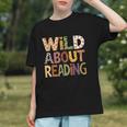 Wild About Reading Book Animal Children's Book Lover Teacher Graphic Youth