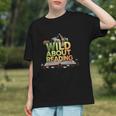 Wild About Reading Books Lovers Novelty Bookworm Library Day Graphic Youth
