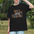Wild About Reading Books Reader Lover Librarian Bookworm Graphic Youth
