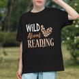 Wild About Reading Teacher Books Reader Lovers Leopard Zebra Graphic Youth