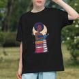 Woman And Books Stack Afro Girl Reading Lover Graphic Youth