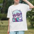 Adorable Book Lover Yeti With Reading Glasses Cute Graphic Youth Adorable Book Lover Yeti With Reading Glasses Cute Graphic Youth