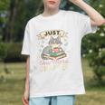 Book Lover Cute Cat Coffee Just 1 More Chapter Cozy Reading Graphic Youth