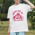 Books Are My Love Language Valentine Book Lover Graphic Youth