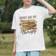 Books Are My Therapy Vintage Book Lover Daisy Art Graphic Youth Books Are My Therapy Vintage Book Lover Daisy Art Graphic Youth