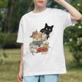 Cat And Books Flowers Reading Club Cat Lover Bookworm Graphic Youth Cat And Books Flowers Reading Club Cat Lover Bookworm Graphic Youth