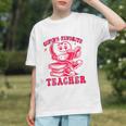 Cupid's Favorite Teacher Valentines Day Heart Book Lover Graphic Youth