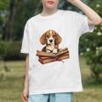 Cute Dog Beagle Reading Book Graphic Youth Cute Dog Beagle Reading Book Graphic Youth