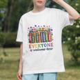 Everyone Is Welcome Here Floral Book LGBT Pride Equality Graphic Youth