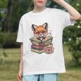 Fox Read Books Be Kind Stay Weird Reader Cute Nerd Bookworm Graphic Youth