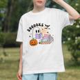 Ghost Reading Halloween Women Teacher Book Lover Graphic Youth