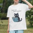 Just One More Chapter Bookworm Cat Book Lover Graphic Youth