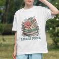 Leer ES Poder Cute Floral Spanish Teacher Book Reading Graphic Youth