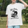Life Is Better With Cats & Books Tuxedo Cat Mom Women Graphic Youth Life Is Better With Cats & Books Tuxedo Cat Mom Women Graphic Youth