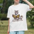 Life Is Better With Cats Coffee Books Cat Reading Book Graphic Youth