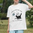 Life Is Better With Yarn Cats And Books Graphic Youth