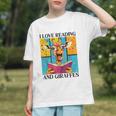 Love Reading And Giraffes Cute Giraffe Reading Book Lovers Graphic Youth