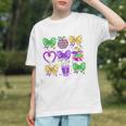 Mardi Gras Teacher Coquette Bow Pencil Apple Book Women Girl Graphic Youth