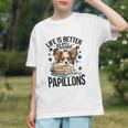 Papillon Dog Breed Life Is Better With Books And Papillons Graphic Youth Papillon Dog Breed Life Is Better With Books And Papillons Graphic Youth