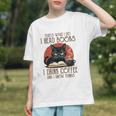 i Read Books And i Know Things Cat Reading Coffee Graphic Youth