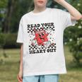 Read Your Heart Out Teacher Valentines Book Lover Graphic Youth