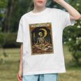 The Reader Tarot Card Book Lover Skeleton Art Goth Style Graphic Youth