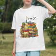 Reading Books Librarian Reader Nerd I'm Ok Teacher School Graphic Youth
