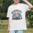 Readsolotl Book Lover Reading Axolotl Kids Reader Graphic Youth