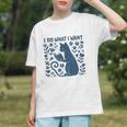 I Do What I Want Cat Reading Book Boho Flowers Vintage Graphic Youth