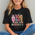 100th Day Of School Teacher Floral 100 Days In The Books Graphic Youth