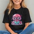 Adorable Book Lover Octopus With Reading Glasses Cute Graphic Youth Adorable Book Lover Octopus With Reading Glasses Cute Graphic Youth