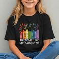 Awesome Like My Daughter Books Floral Proud Mom Women Graphic Youth Awesome Like My Daughter Books Floral Proud Mom Women Graphic Youth