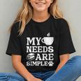 Book Coffee Dog Book My Needs Are Simple Men Women Kids Graphic Youth Book Coffee Dog Book My Needs Are Simple Men Women Kids Graphic Youth
