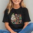 Book Tree All Is Calm Said No Teacher Ever Christmas Graphic Youth